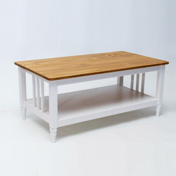 mesa centro madera blanca miel