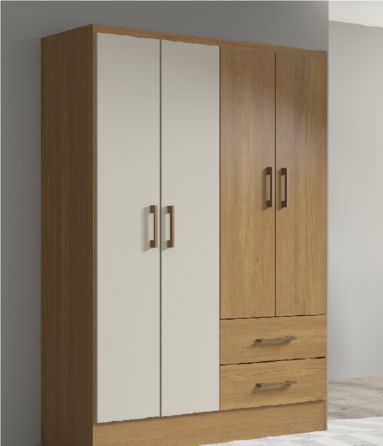 Ropero 4 puertas - 2 cajones - Imagen 2