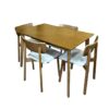 Juego de comedor rectangular 4 sillas