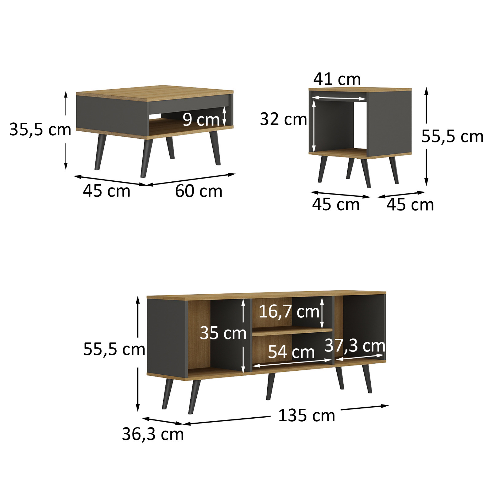 Rack con mesa centro - Imagen 4