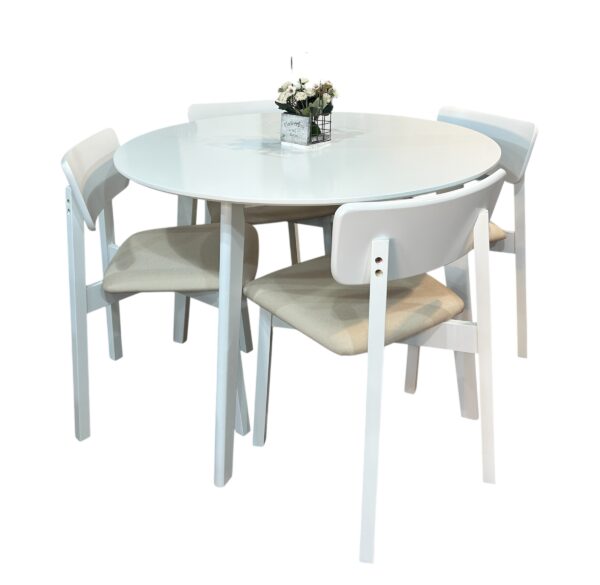 Juego de comedor madera 4 sillas