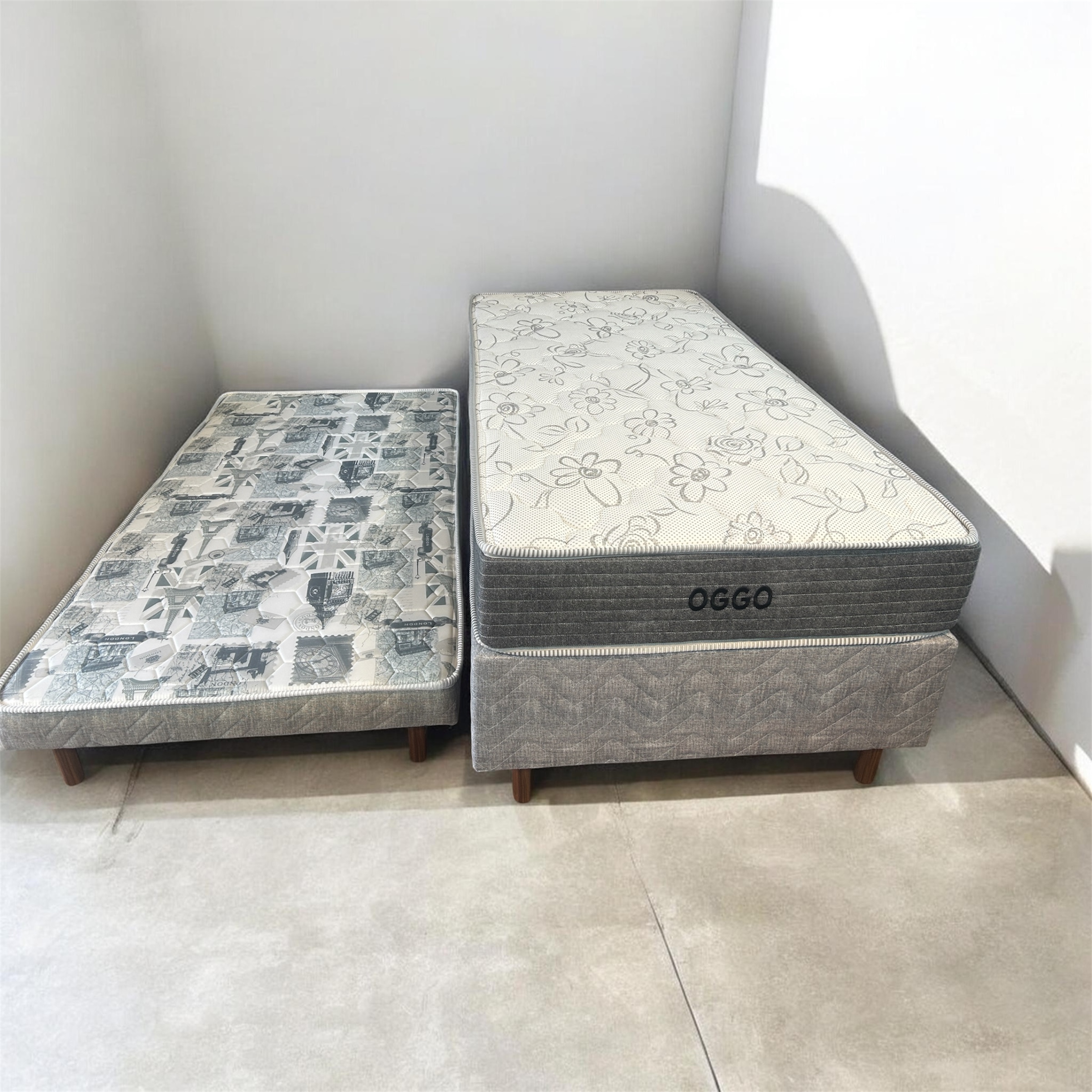 Cama box marinero 1 plaza con colchón - Imagen 3