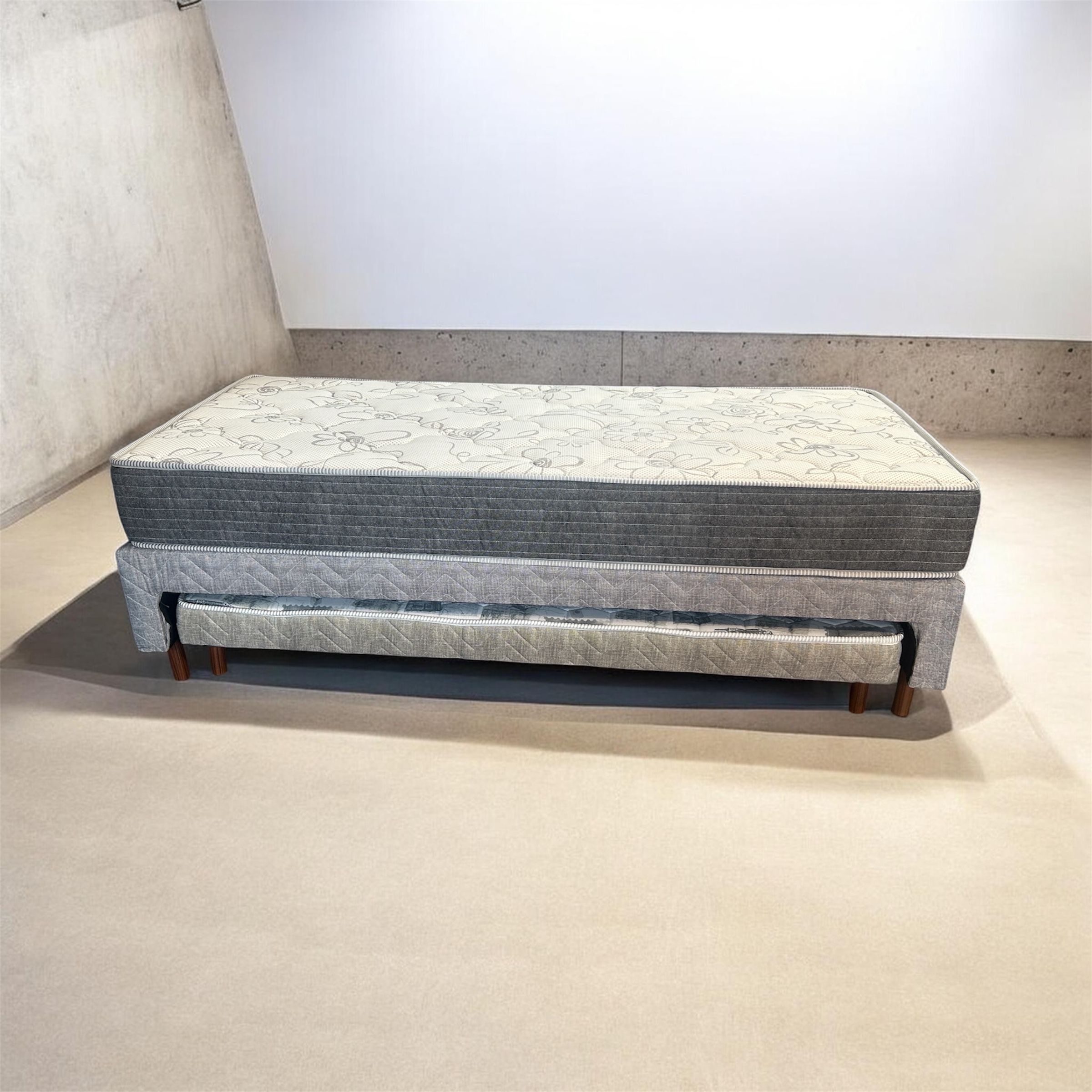 Cama box marinero 1 plaza con colchón - Imagen 4