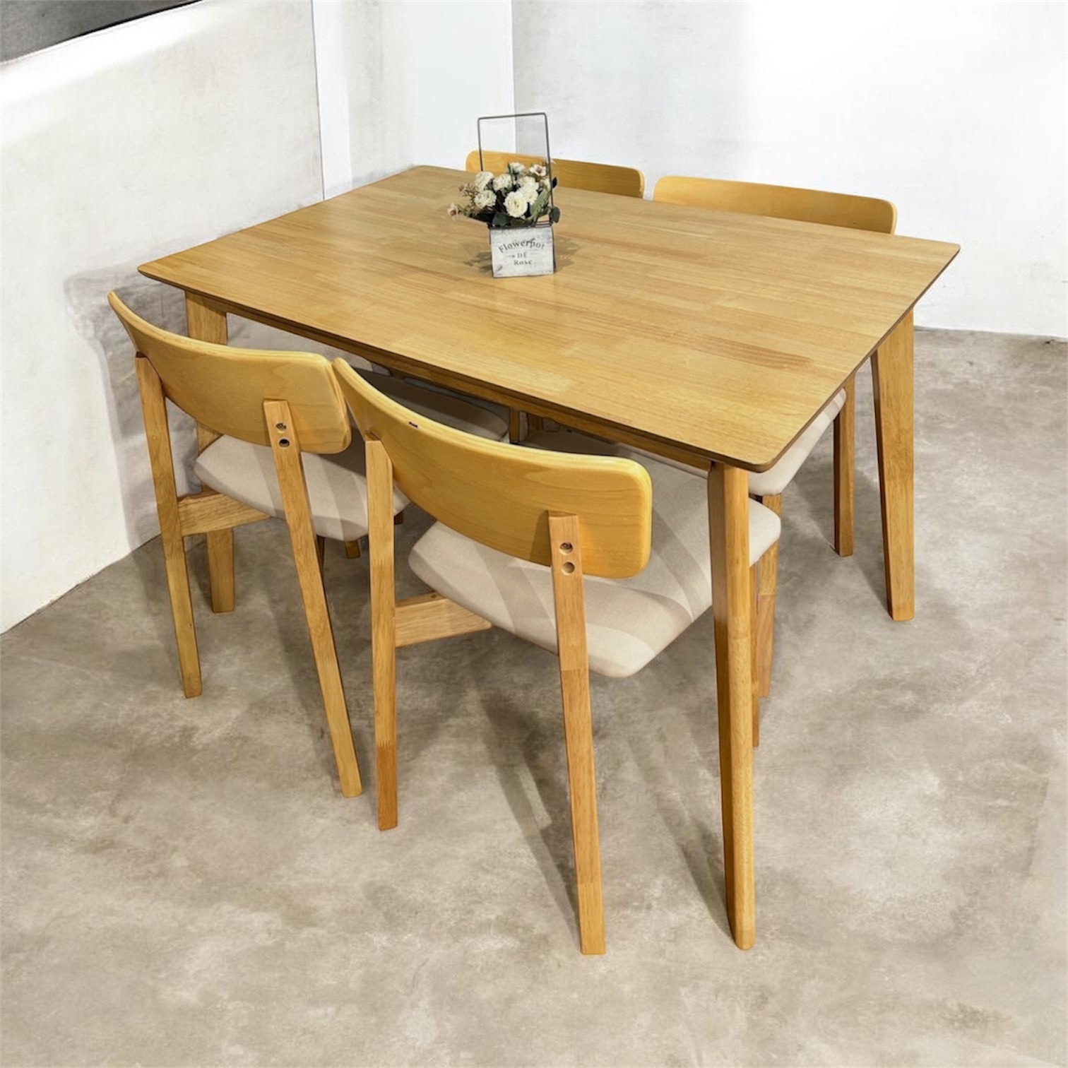 Juego de comedor 4 sillas Madera - Imagen 2
