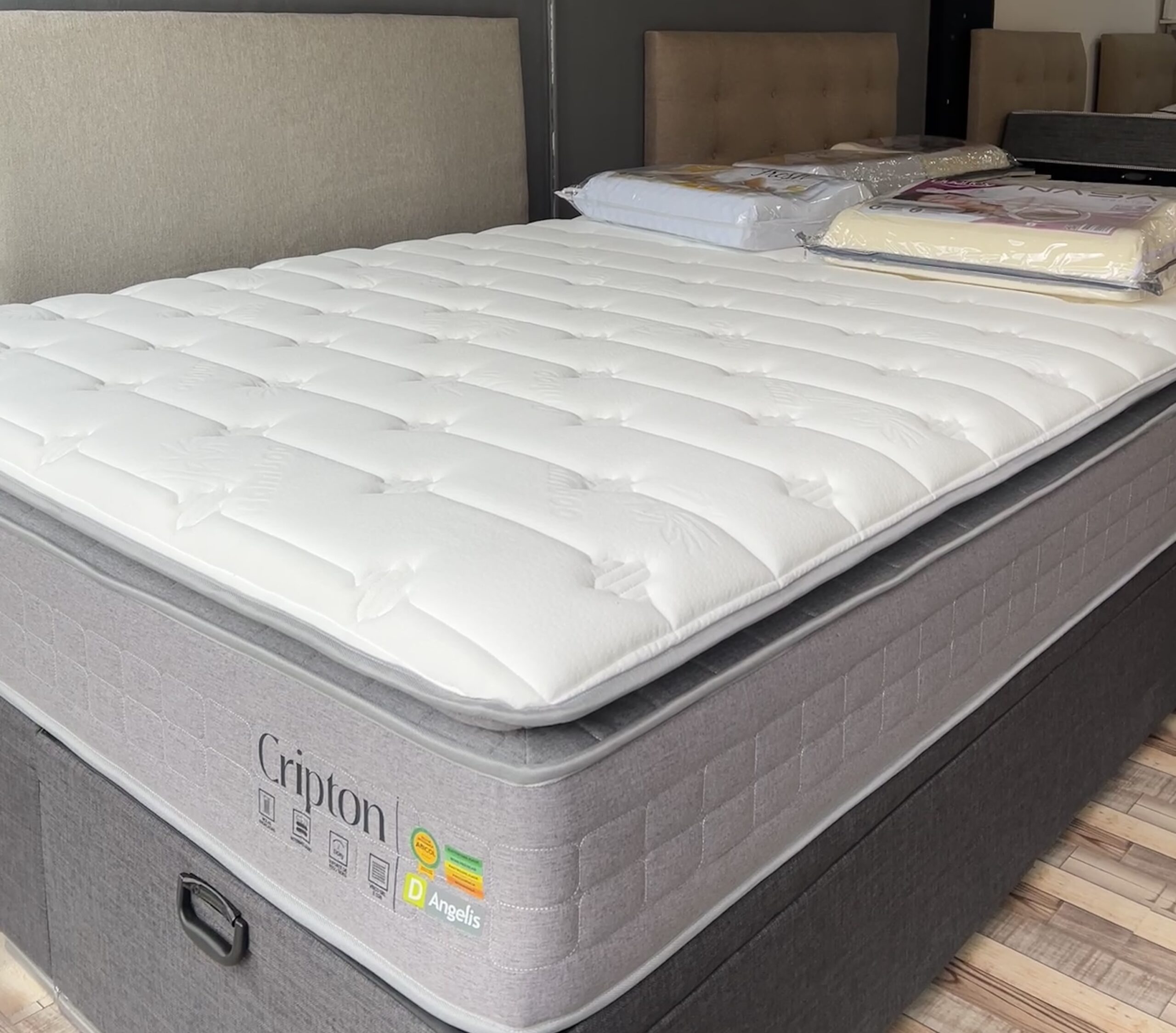 Colchon y Sommier Cripton Pillow Top - 2 plazas - Imagen 4