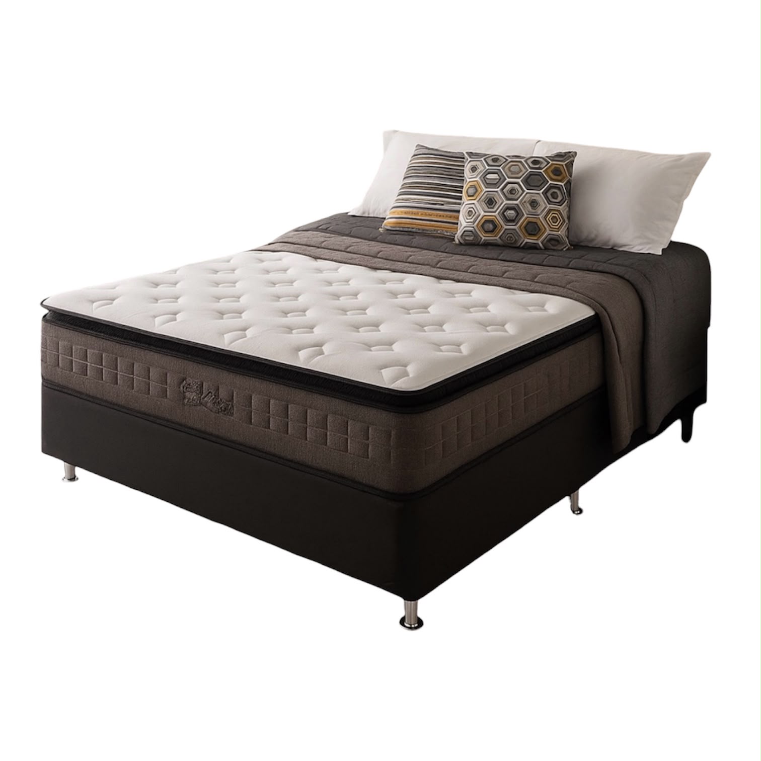 Colchon y Sommier Cripton Pillow Top - 2 plazas - Imagen 3