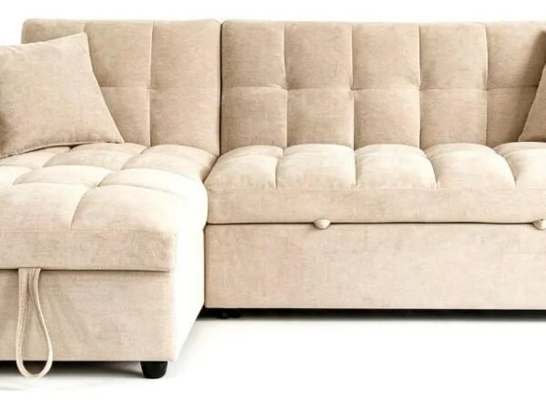 Sofá cama chaise longue baúl - 3 cuerpos